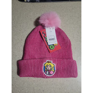 Super Mario Princess Peach Pom Beanie